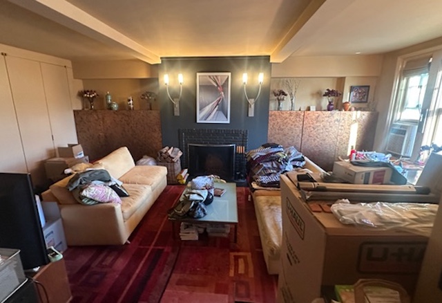 West Village living room before