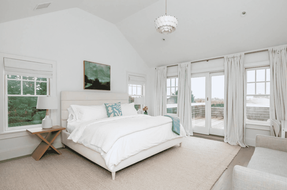 modern white bedroom